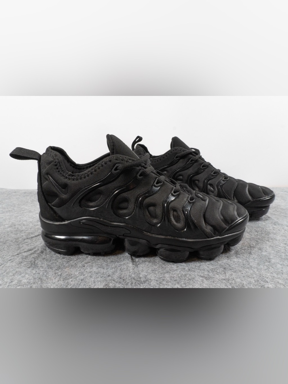 Nike Air Max Vapormax Plus Triple Black All Blackout 924453-004 Men's Size 7